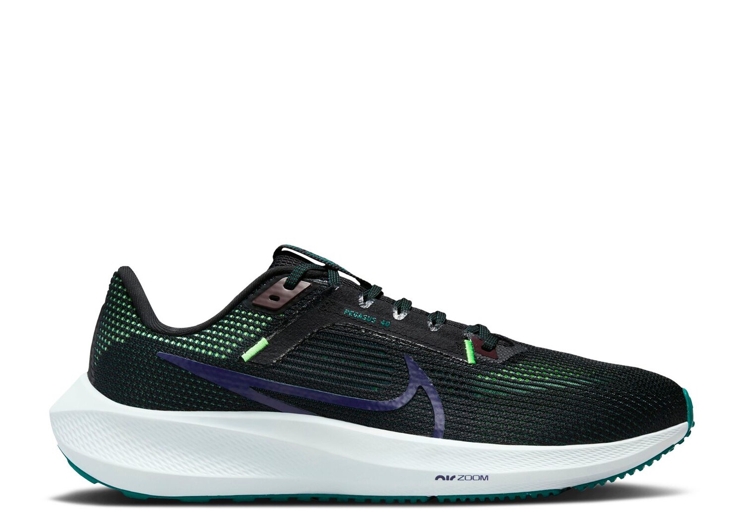 

Кроссовки Nike Air Zoom Pegasus 40 'Black Purple Ink', черный