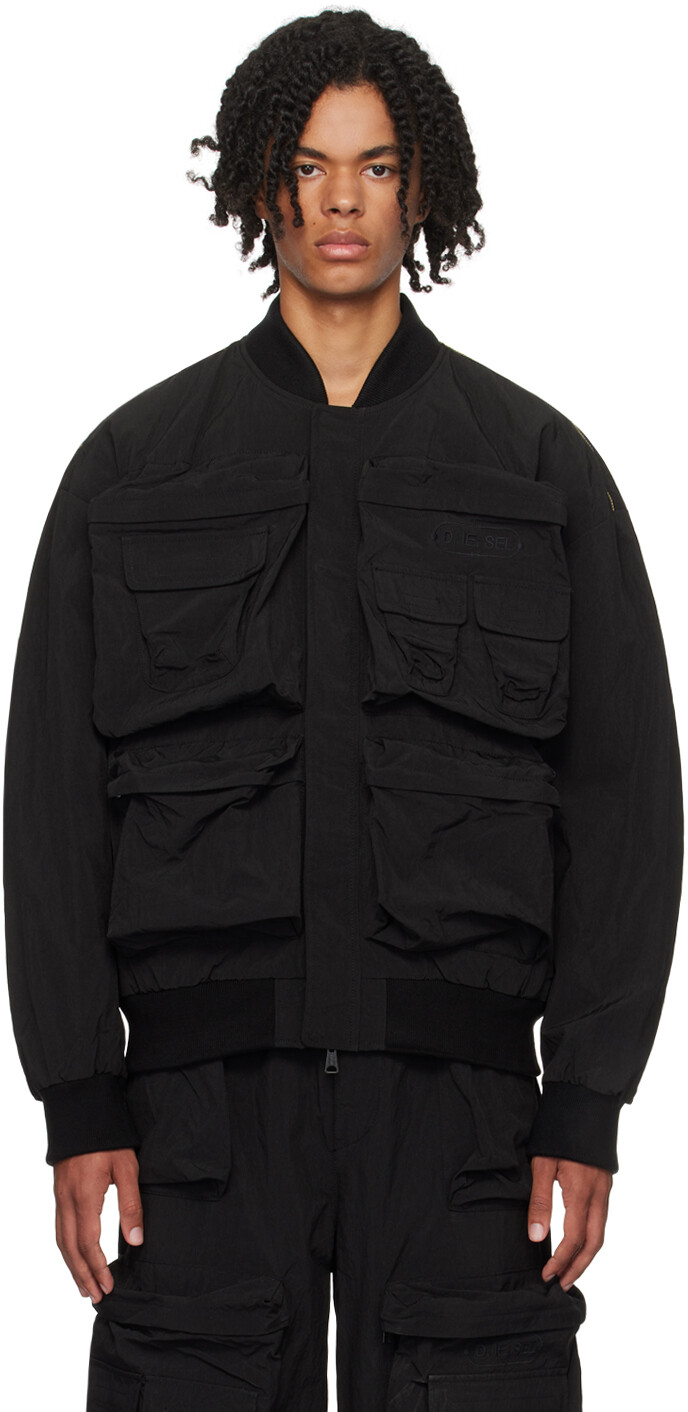

Черная короткая куртка J-Stain Diesel, Черный
