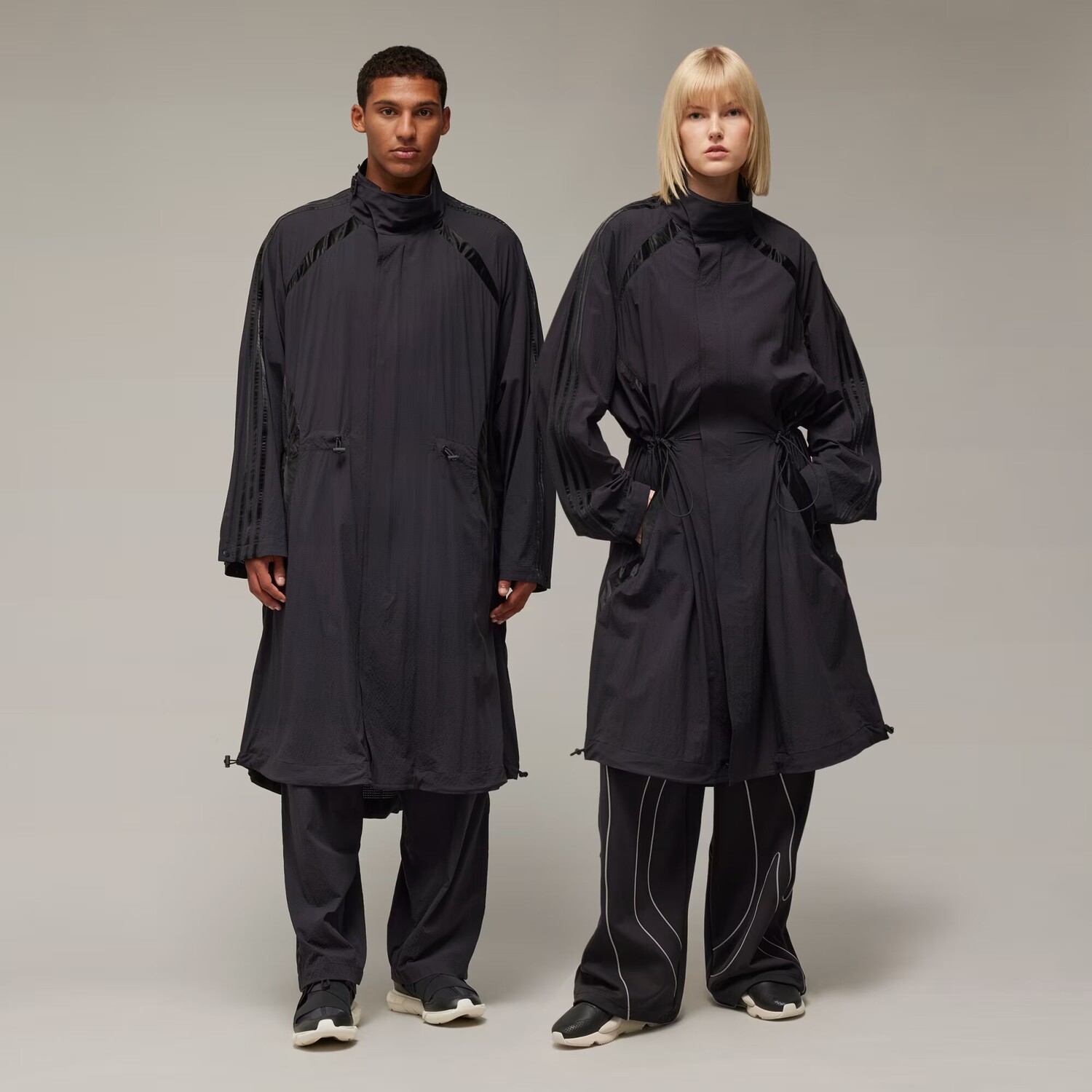 

Нейлоновая парка с 3 полосками Y-3 Adidas