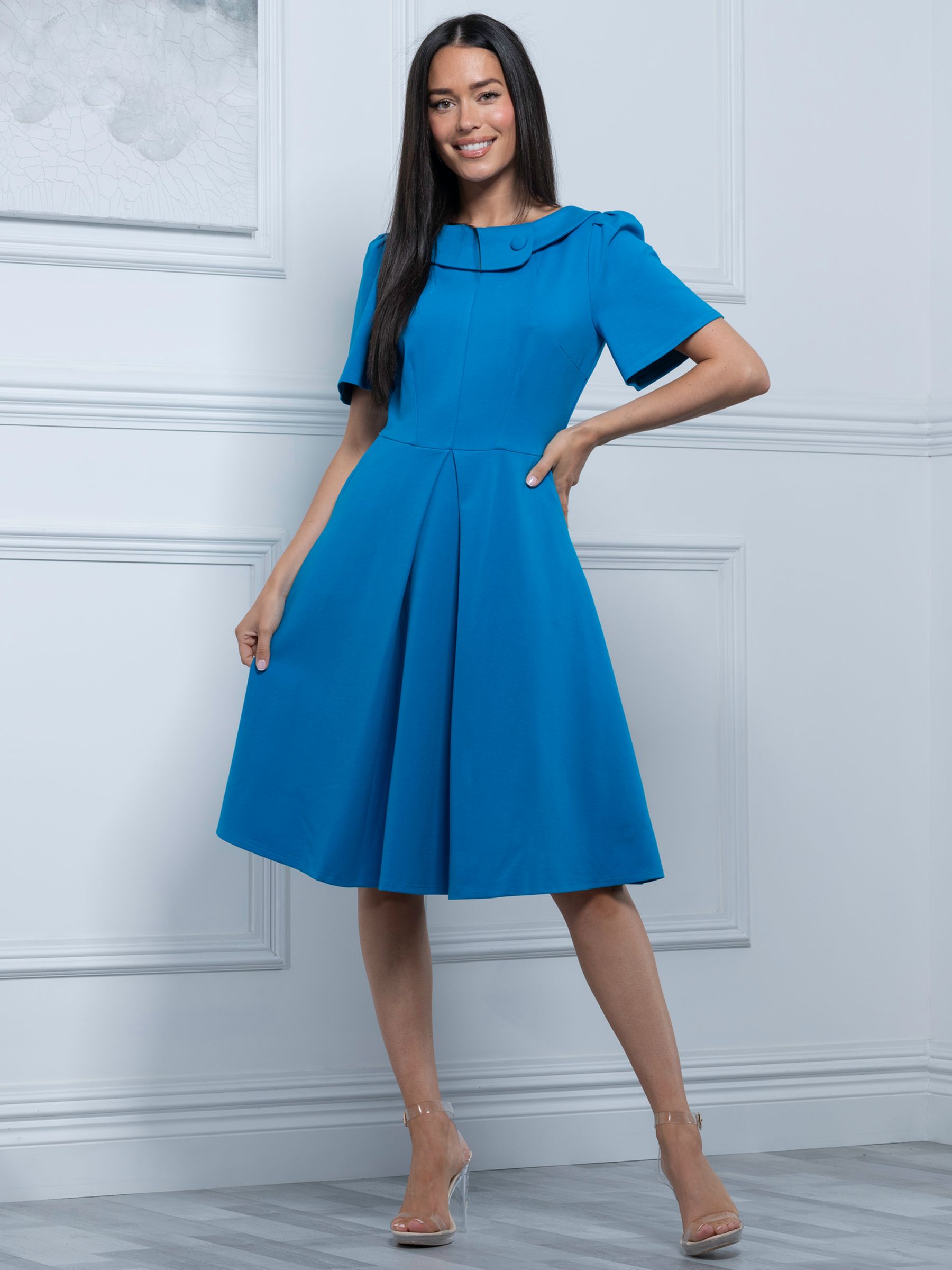Расклешенное платье Jolie Moi Sophia, королевский синий