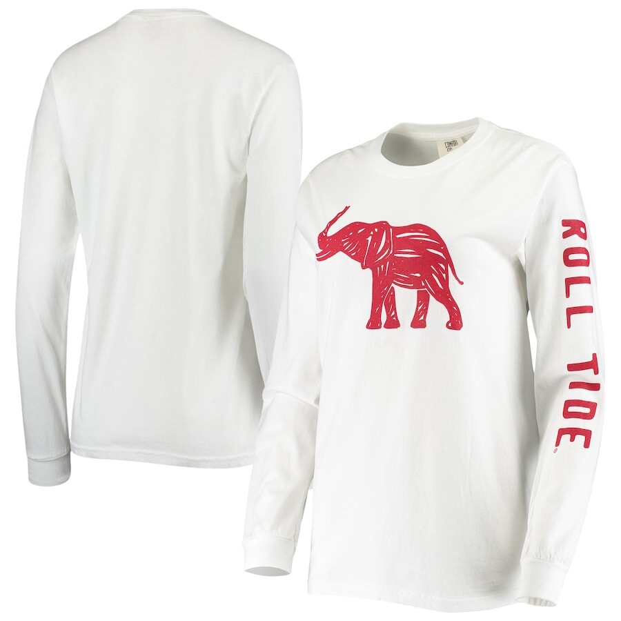 

Футболка с длинным рукавом Summit Sportswear Alabama Crimson Tide, белый