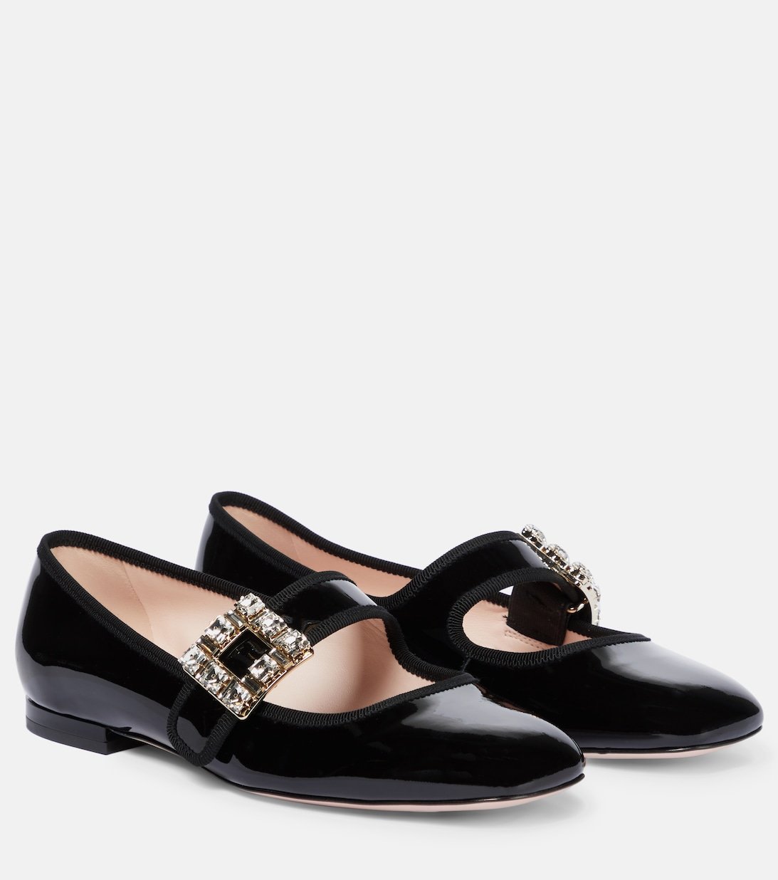 Лакированные балетки Très Vivier Babies Roger Vivier, черный