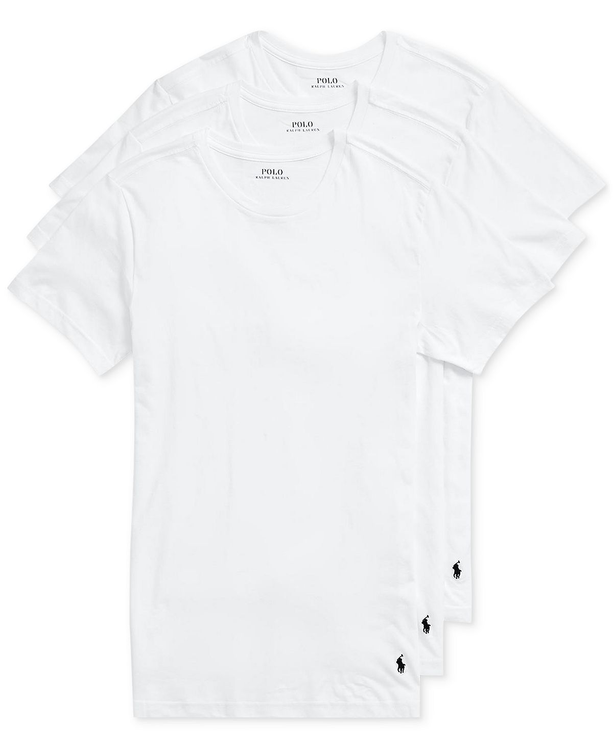 Мужская рубашка приталенного кроя с круглым вырезом, комплект из 3 шт. Polo Ralph Lauren