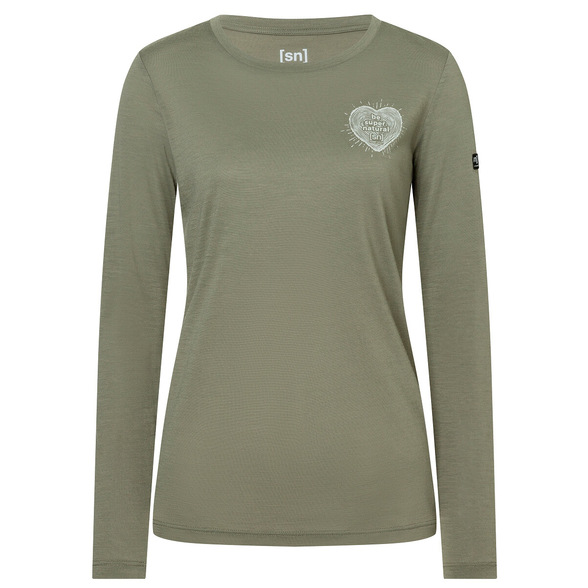 

Лонгслив Super.Natural Little Heartwood L/S, цвет Tea Leaf/Feather Grey