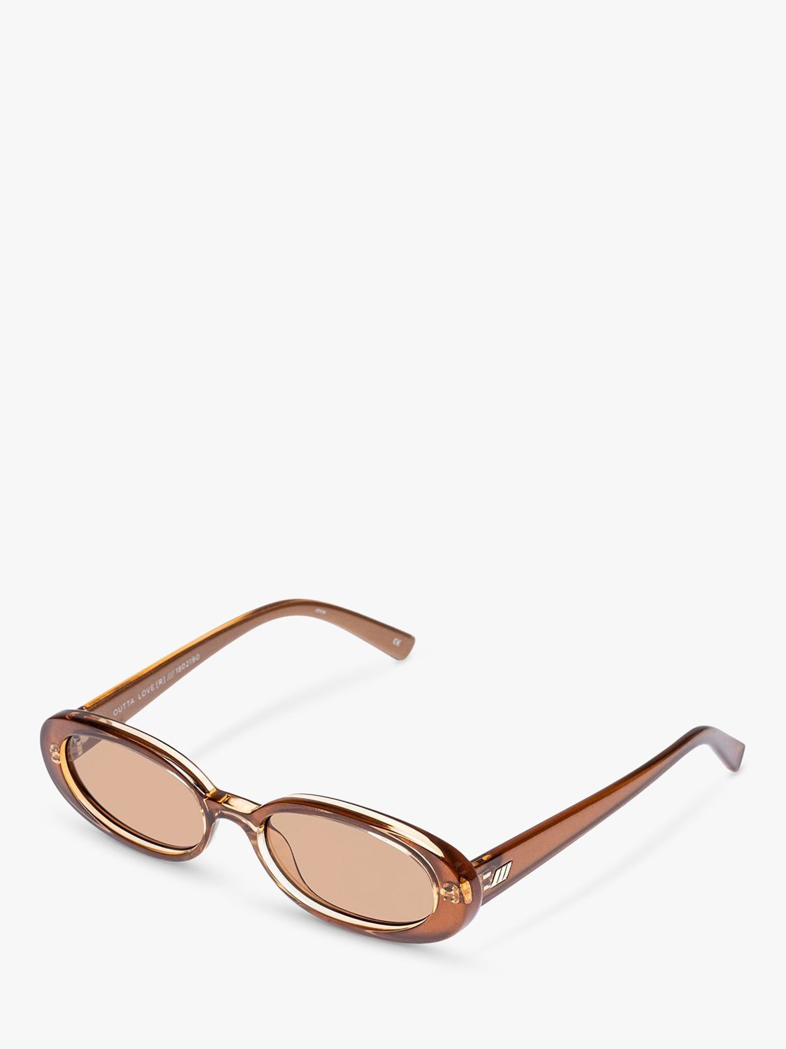 цена L5000177 Женские овальные солнцезащитные очки Outta Love Le Specs, тан/бежевый