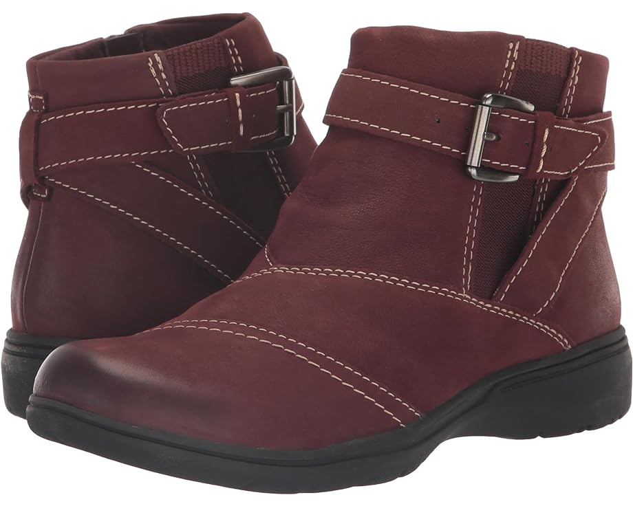 Ботинки Clarks Carleigh Dalia, цвет Burgundy Nubuck