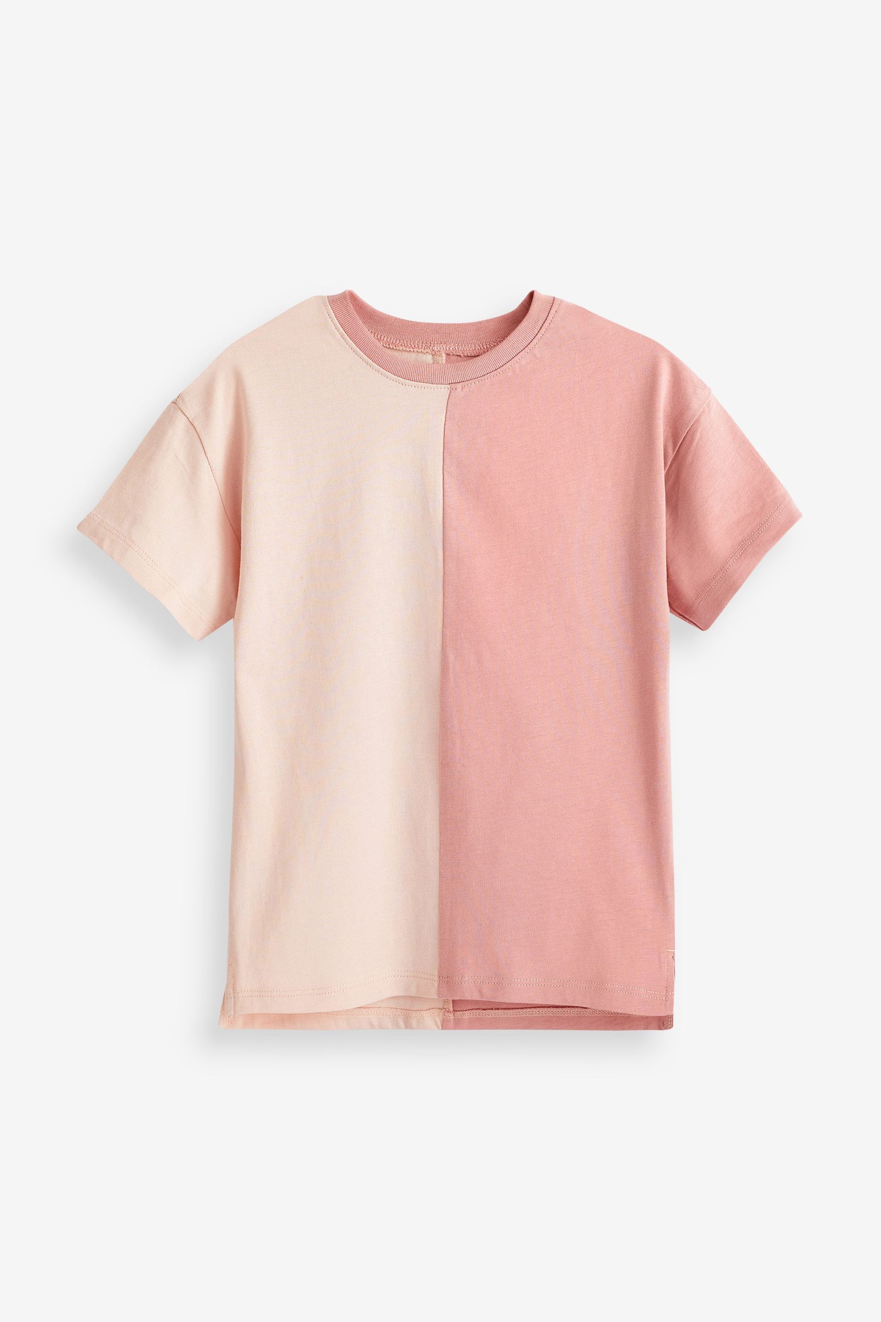 Хлопковая футболка оверсайз Next, розовый