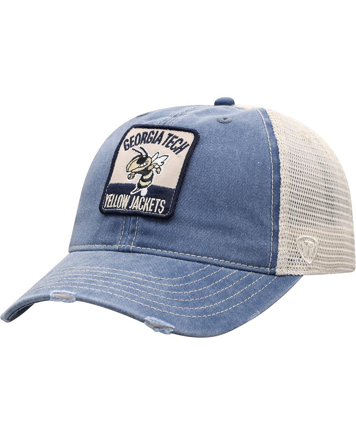 

Мужская темно-синяя, натуральная желтая куртка Georgia Tech шляпа Snapback Ol' Faithful Trucker Top of the World
