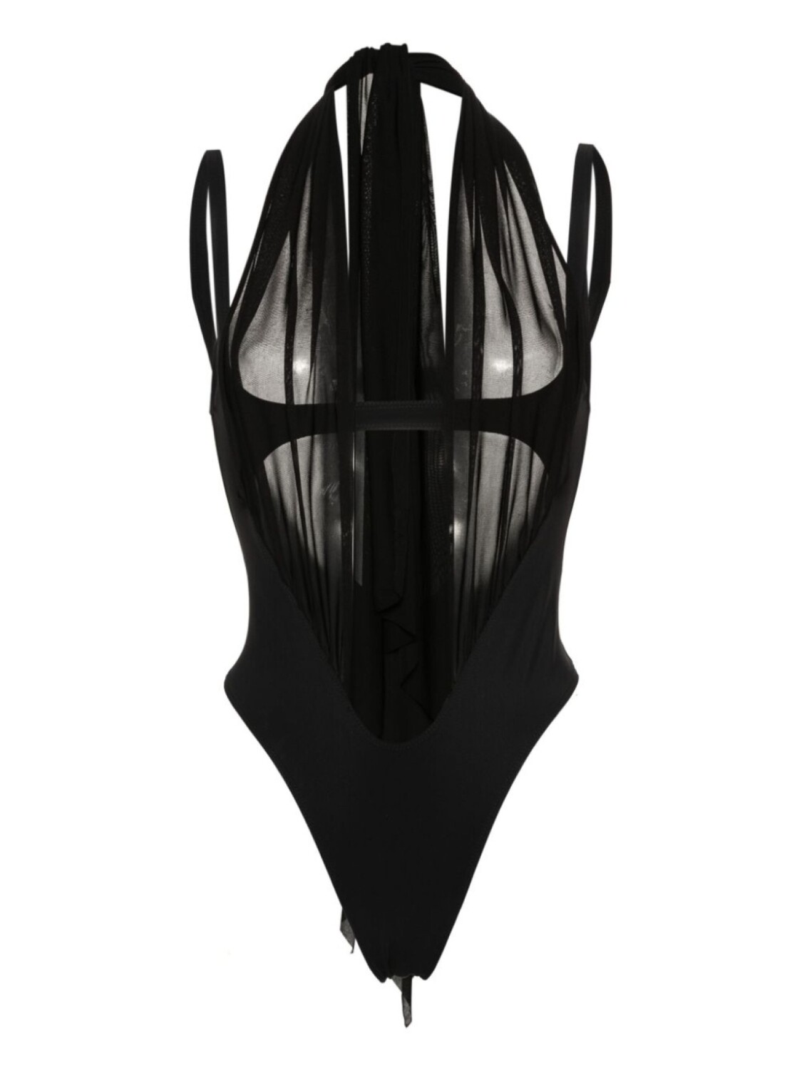 

Mugler купальник с вырезами, черный