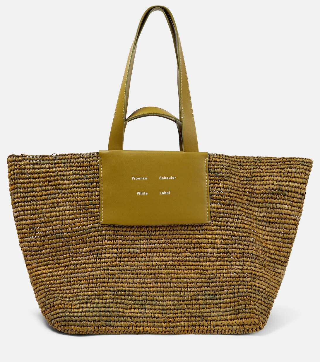 

Сумка-тоут Morris XL White Label из рафии Proenza Schouler, белый