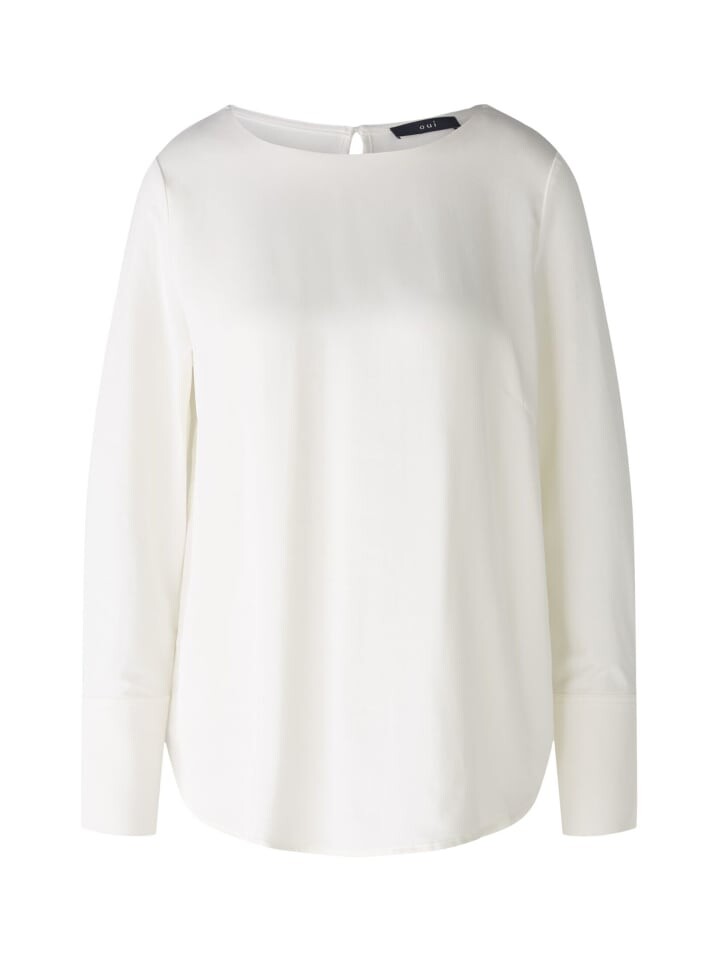 

Блуза Oui nshirt Viskosepatch, цвет cloud dancer
