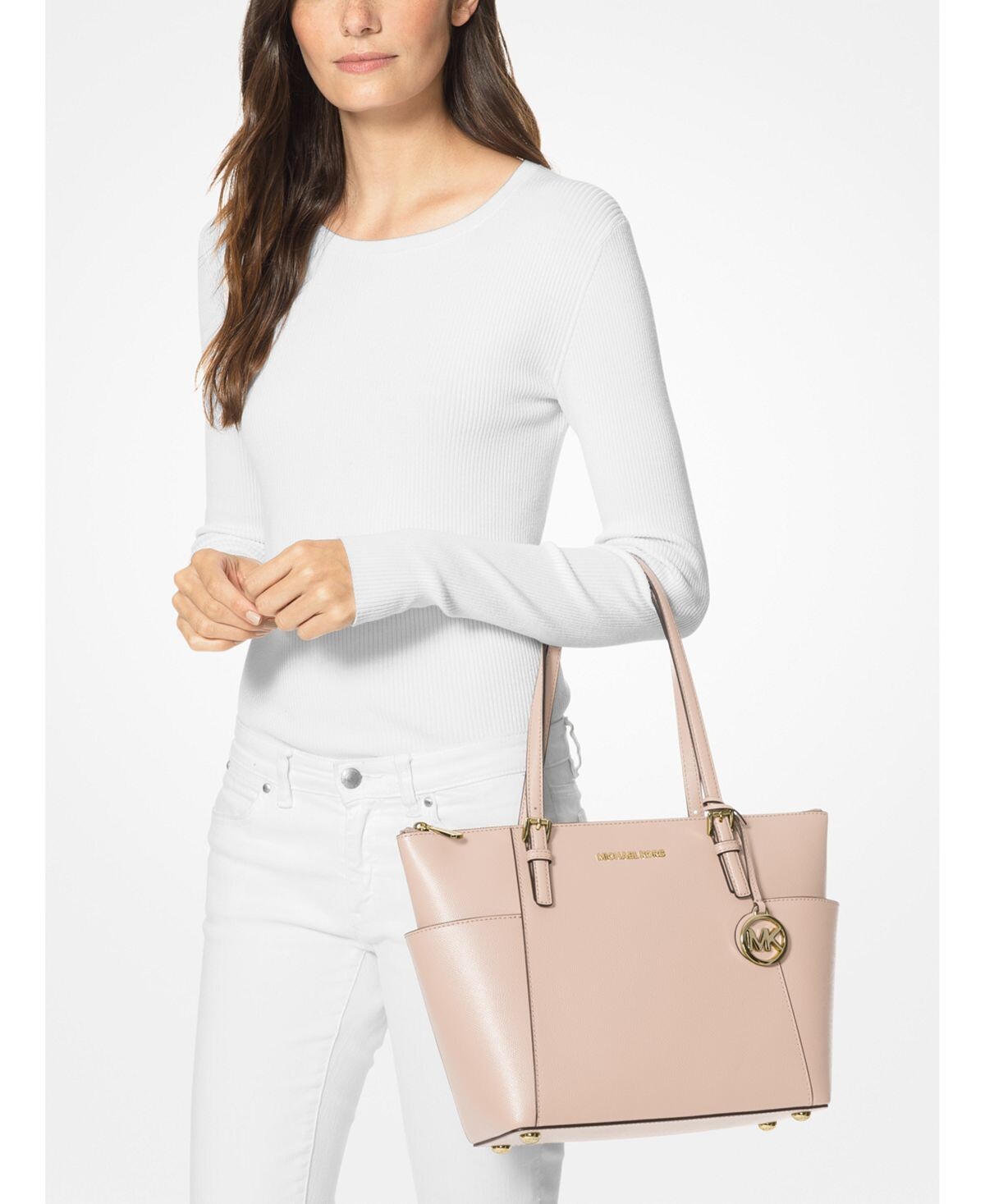 

Сумка-тоут на молнии с верхом Jet Set East West Michael Kors