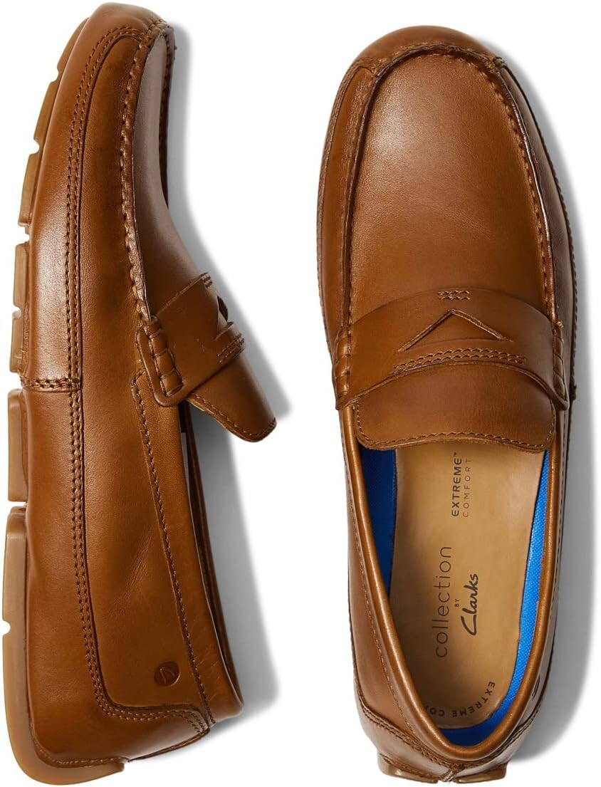 Лоферы Markman Way Clarks, цвет Dark Tan Leather лоферы clarks markman plain