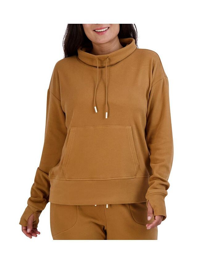 

Женский флисовый пуловер с кулиской и воротником-воронкой BEARPAW, цвет Tobacco brown