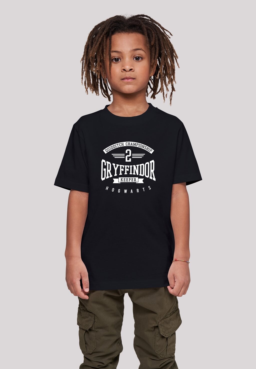

Футболка с принтом HARRY POTTER GRYFFINDOR KEEPER F4NT4STIC, цвет black