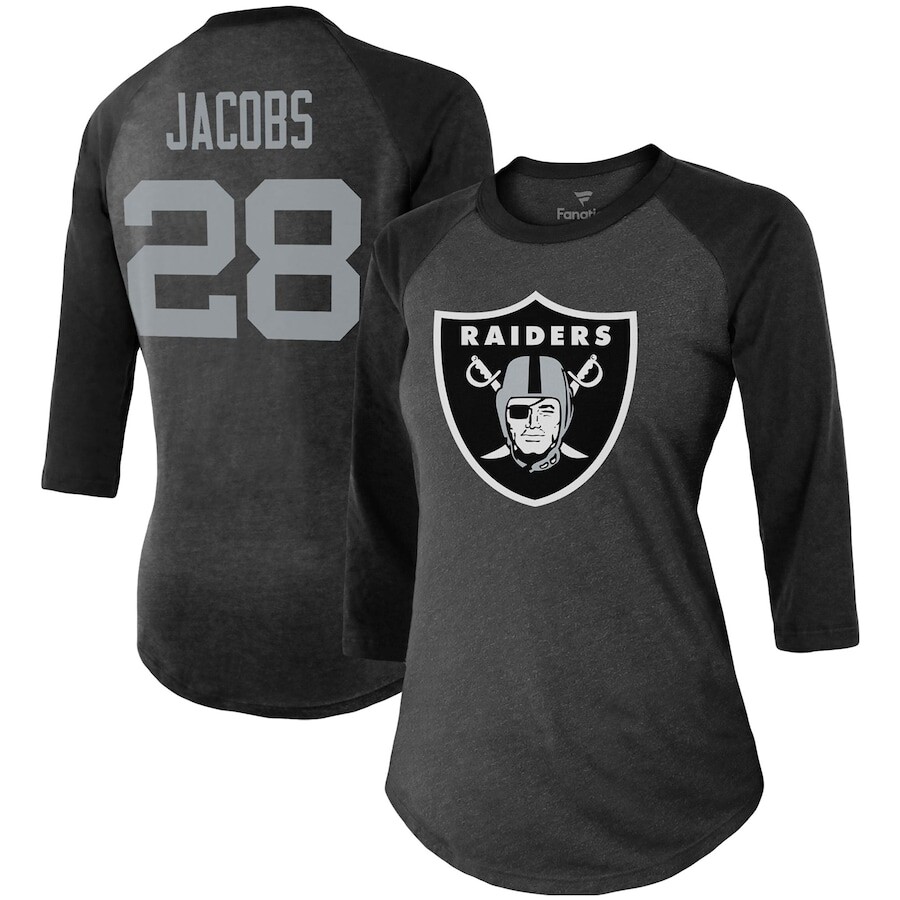 

Футболка с именем и номером Majestic Threads Las Vegas Raiders, черный