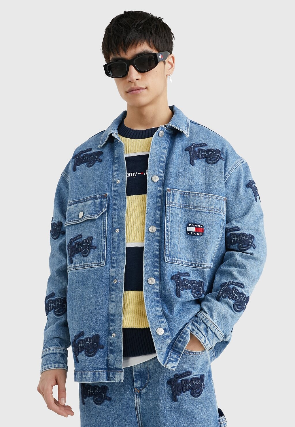 

Джинсовая куртка Tommy Jeans, синий деним