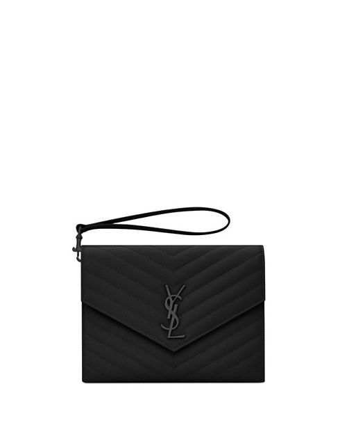 

Кассандра Мателасс&;eacute; Чехол с клапаном Saint Laurent, цвет Black