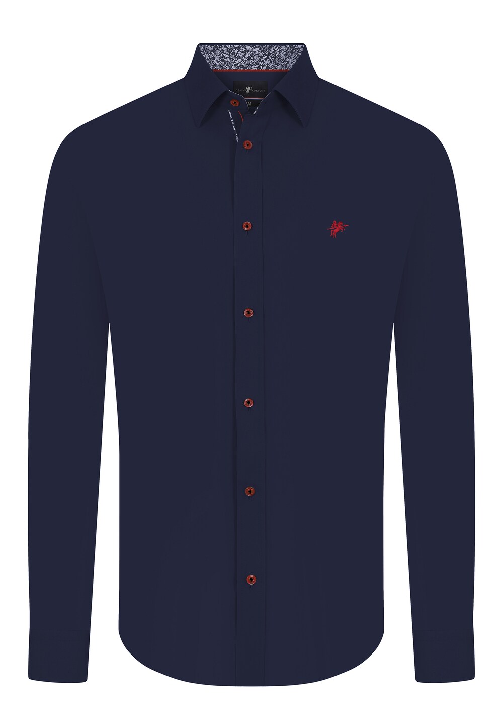 Рубашка на пуговицах стандартного кроя Denim Culture GIANFRANCO, темно-синий