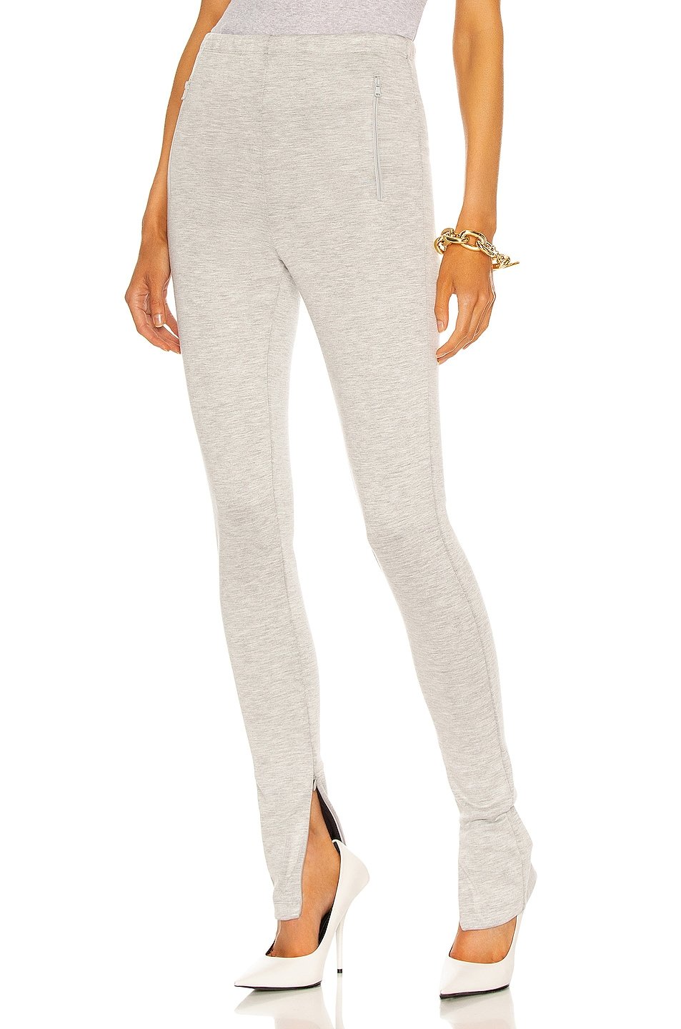 

Леггинсы Wardrobe.Nyc Side Zip Legging, цвет Grey Marl