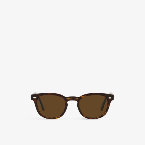 OV5471SU Солнцезащитные очки Sheldrake 1950 в круглой оправе из ацетата Oliver Peoples, коричневый