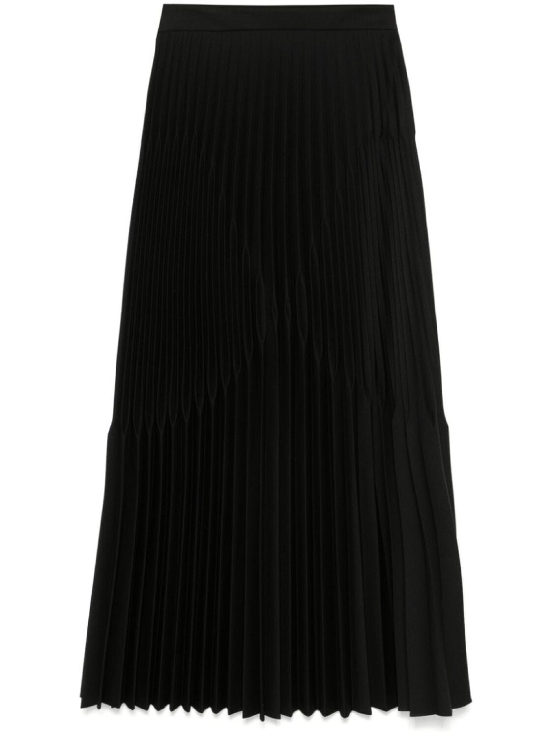 

Alberta Ferretti юбка миди со складками, черный