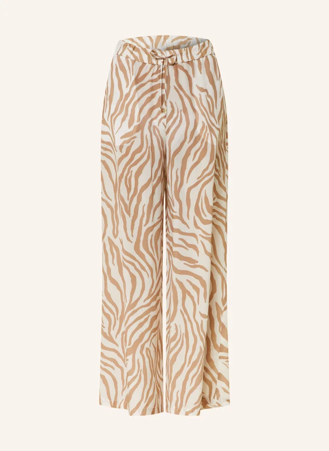 

Шелковые брюки флавия Max Mara Beachwear, белый
