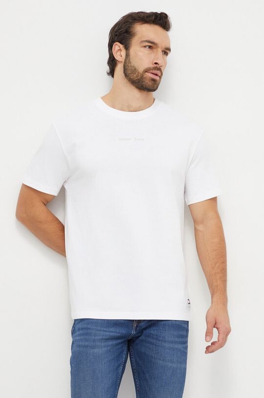 

Хлопковая футболка Tommy Jeans, белый