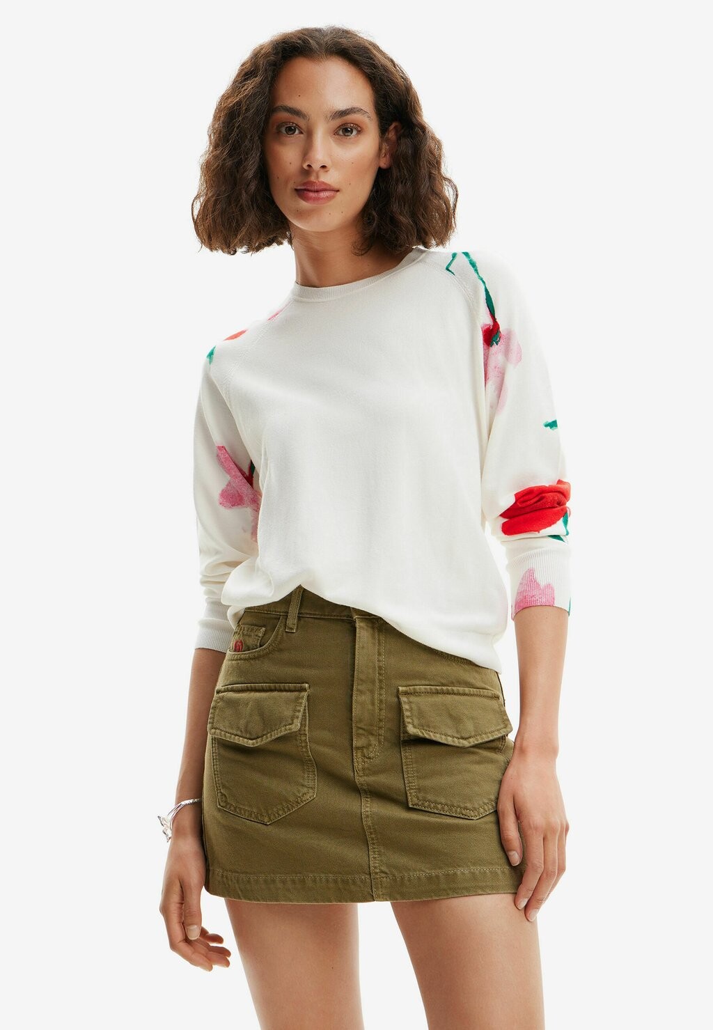 

Свитер Floral Desigual, белый