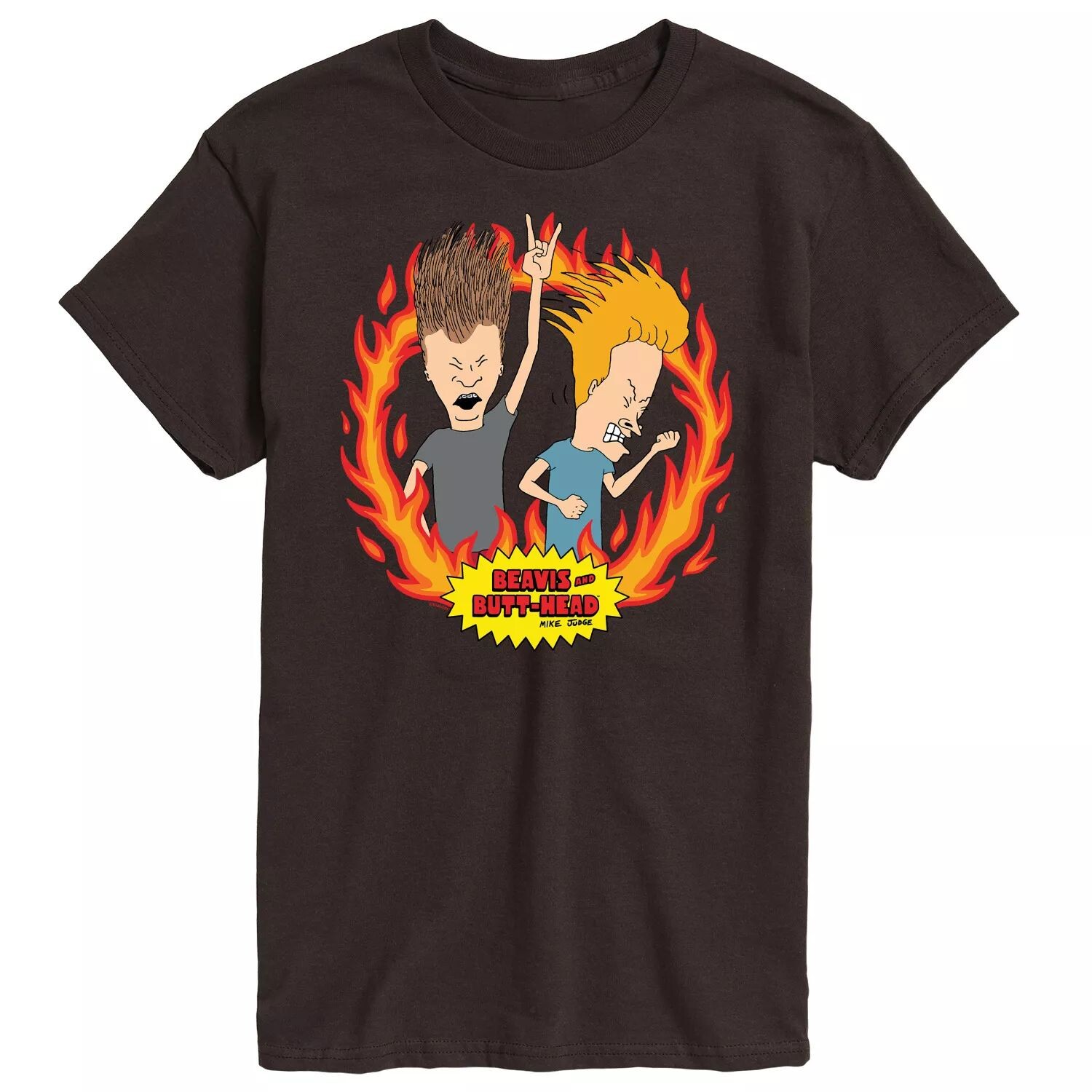 

Мужская футболка Beavis And Butthead Rock Flames Licensed Character