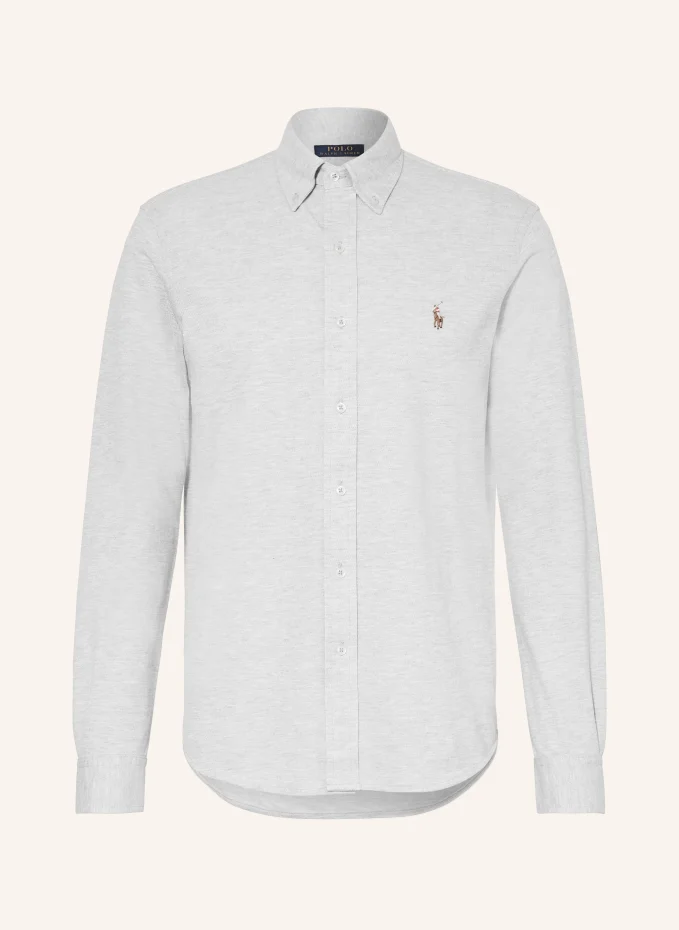

Рубашка из пике стандартного кроя Polo Ralph Lauren, серый