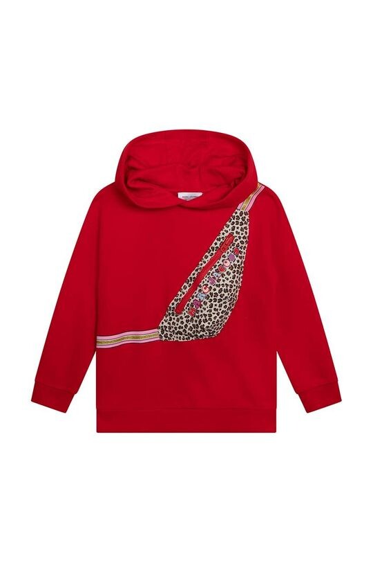 

Детская хлопковая толстовка Marc Jacobs, красный