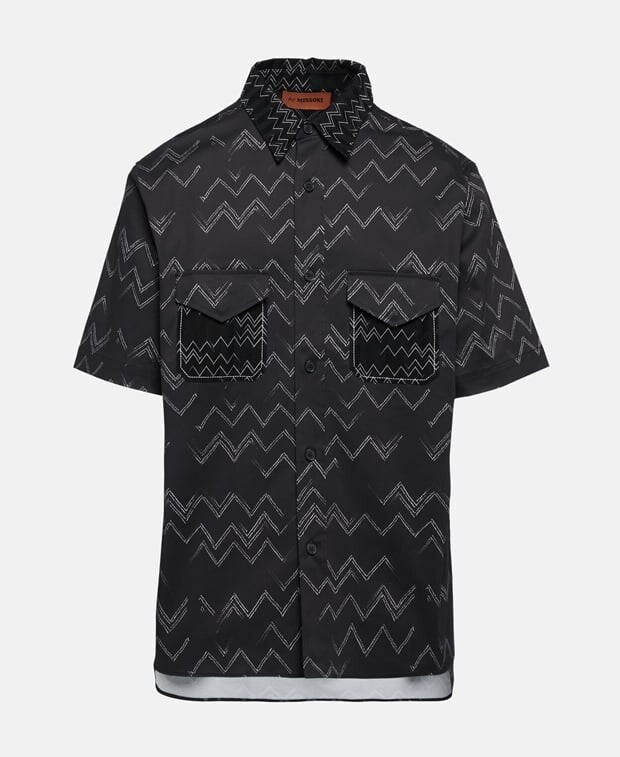 

Рубашка с короткими рукавами – повседневный крой Missoni, икра черная