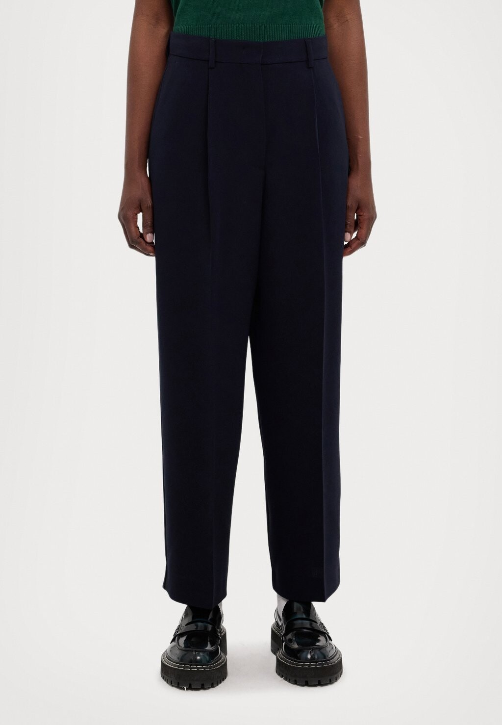 

Тканевые брюки RONCHI WEEKEND MaxMara, темно-синий