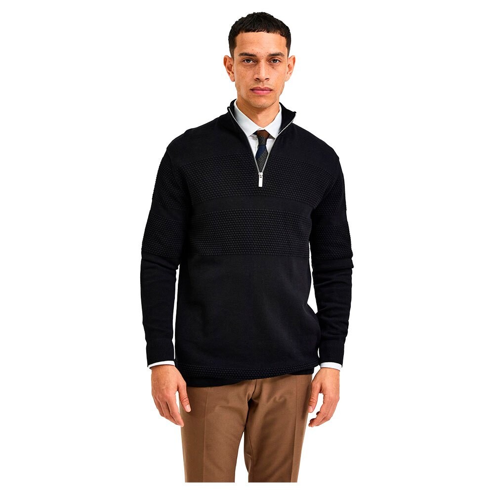 

Свитер Selected Maine Half Zip, черный