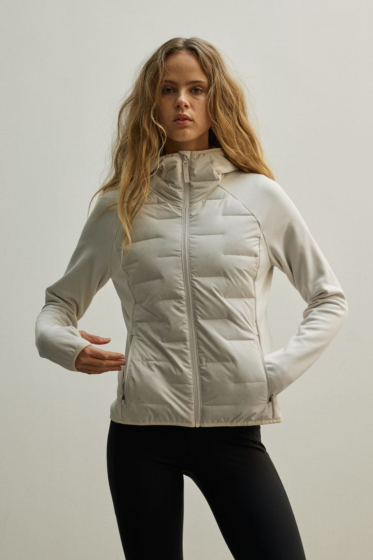 Гибридная куртка Thermomove H&M, бежевый цена и фото