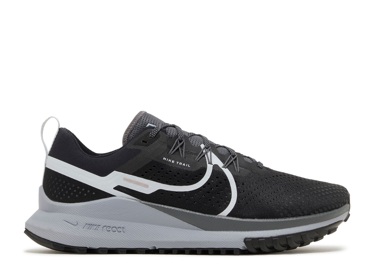 Кроссовки Nike React Pegasus Trail 4 'Black Dark Grey', черный кроссовки nike pegasus trail 2 gtx black metallic dark grey черный