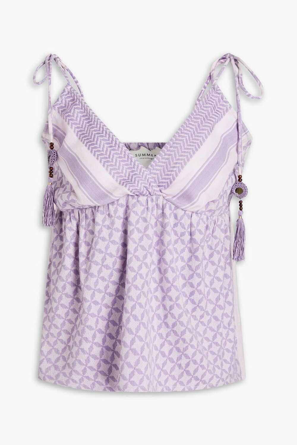 

Жаккардовый топ Mary с декором SUMMERY COPENHAGEN, лавандовый