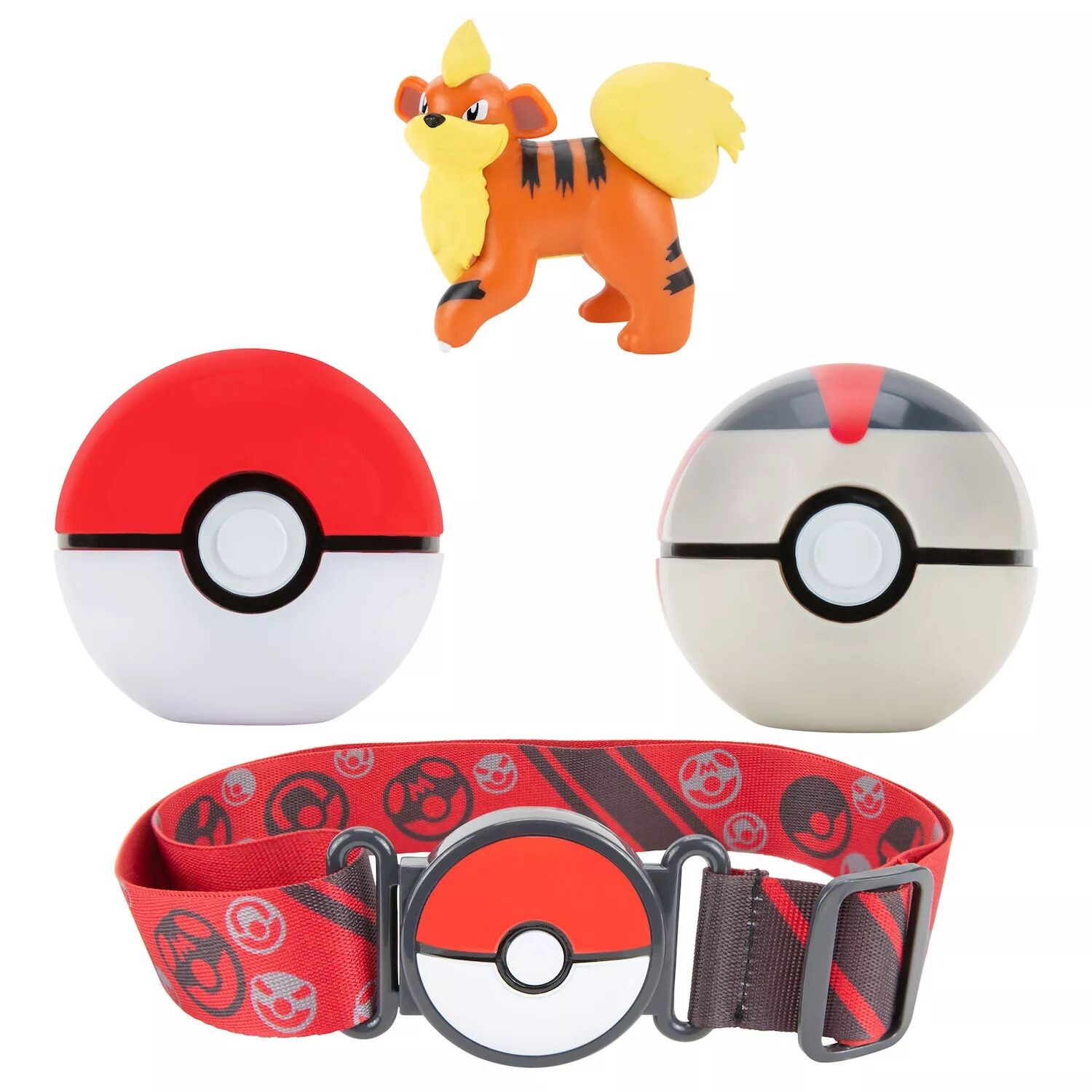 

Набор пояса, покебола и Growlithe Pokemon Clip 'n Go Unbranded