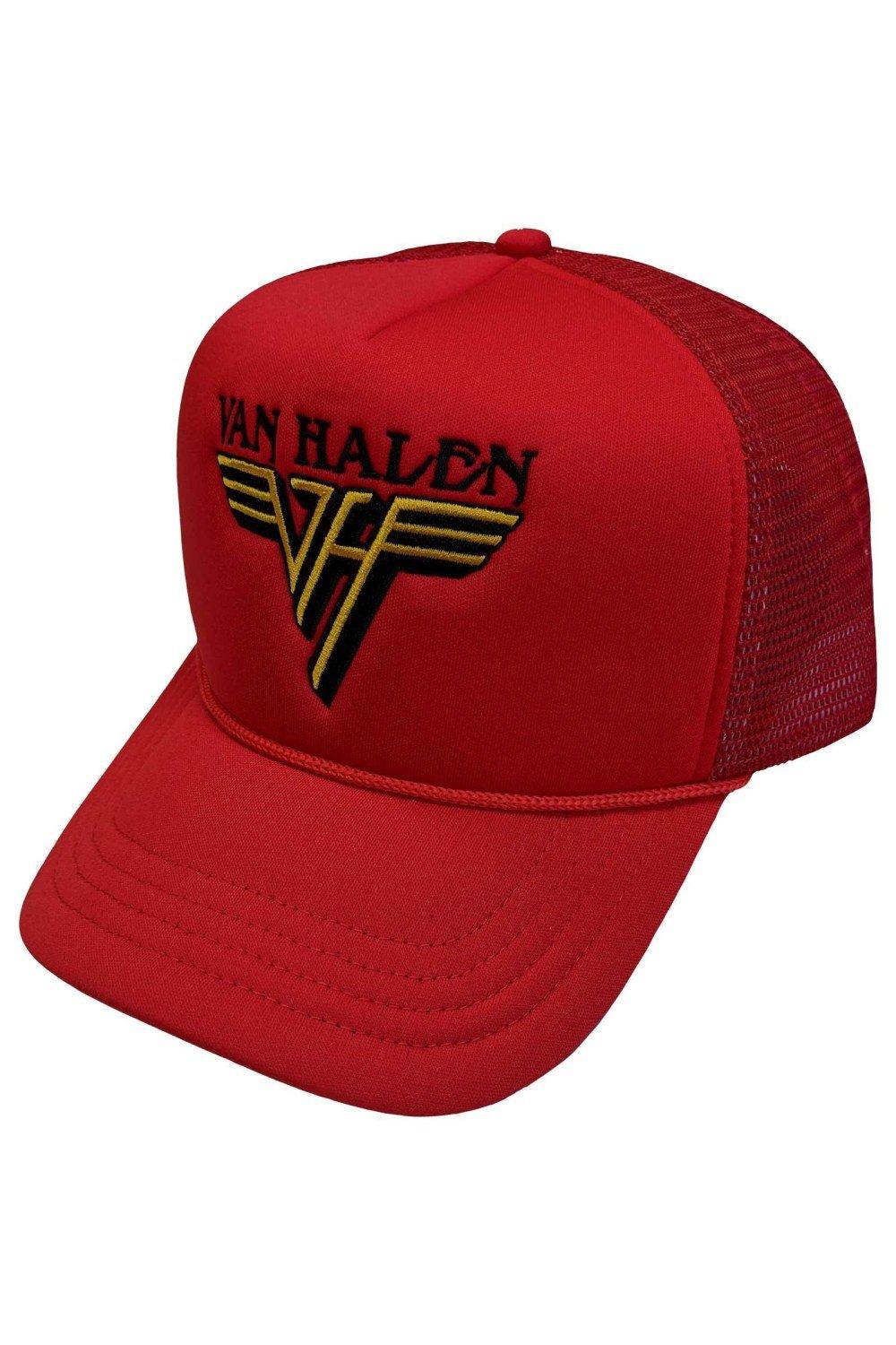 Сетчатая кепка с логотипом Van Halen, красный виниловая пластинка van halen monument красный винил