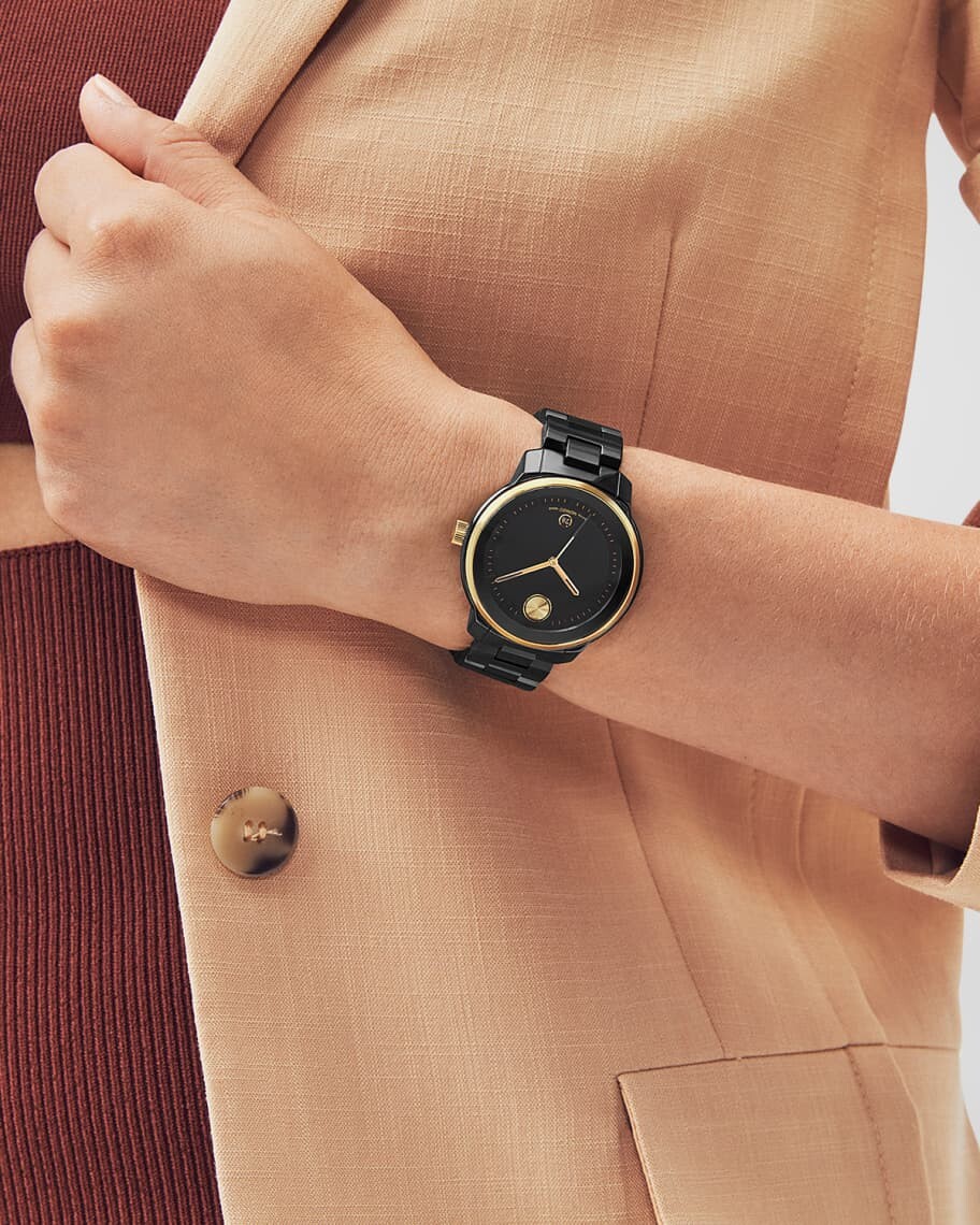 

Часы Bold Verso с двухцветным керамическим браслетом, 39 мм Movado