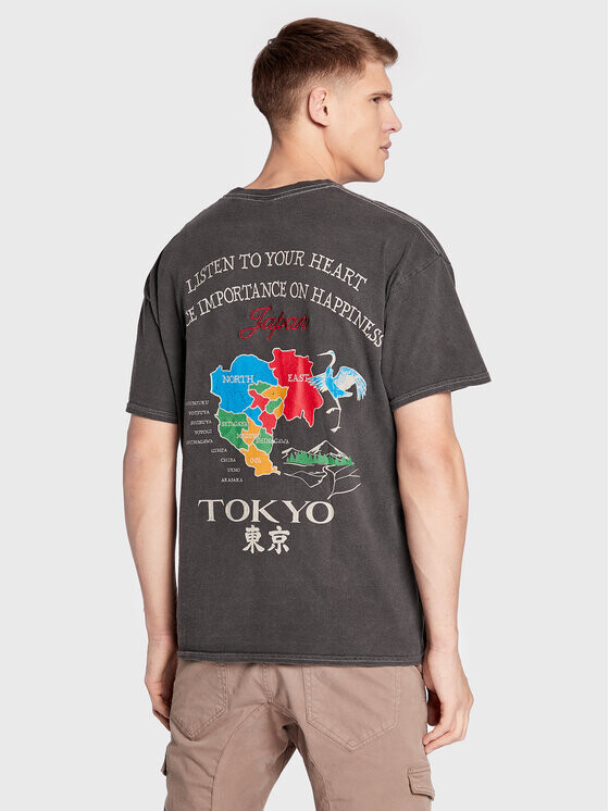 

Футболка стандартного кроя Bdg Urban Outfitters, серый