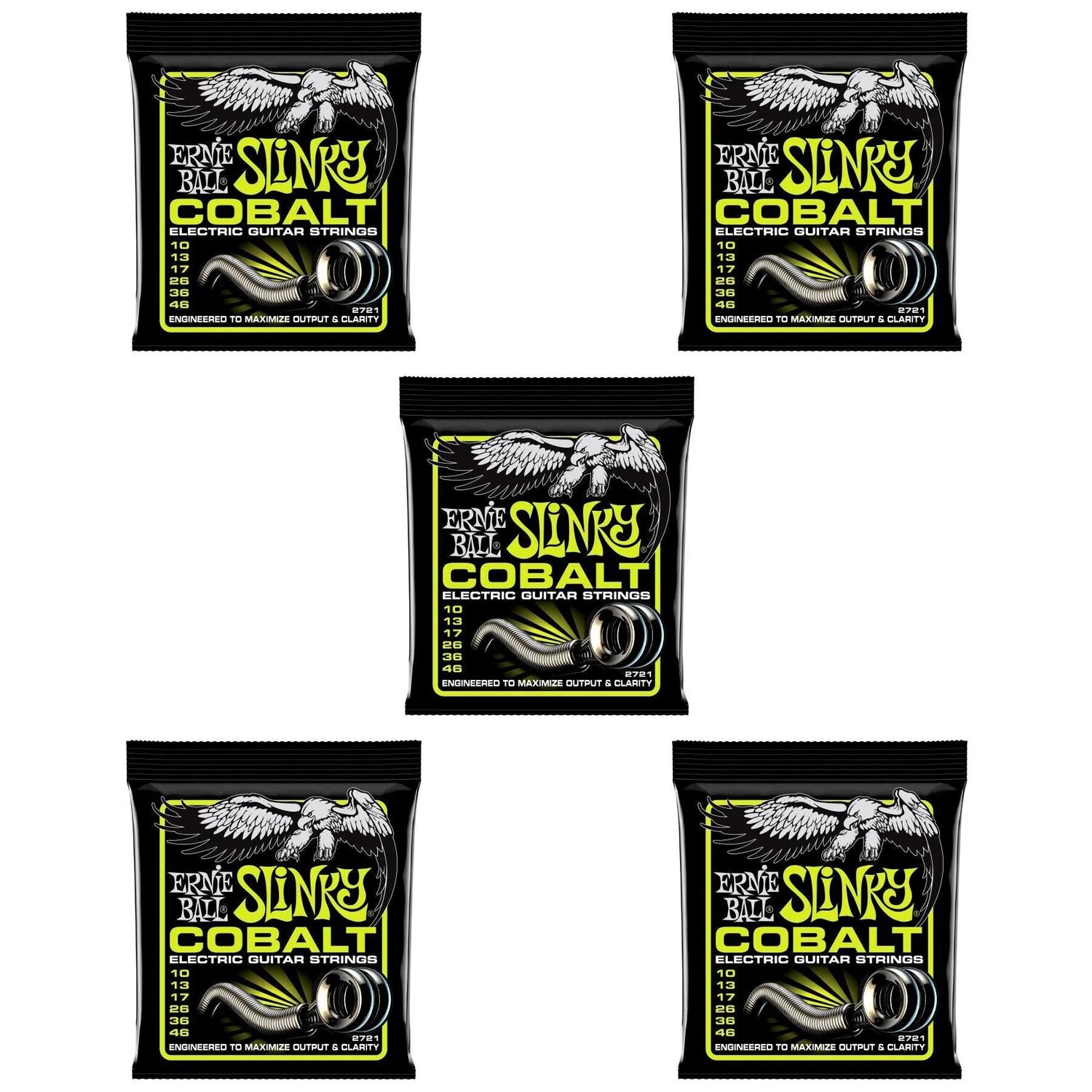 

Струны для электрогитары Ernie Ball 2721 Regular Slinky Cobalt — .010-.046 (5 шт.)