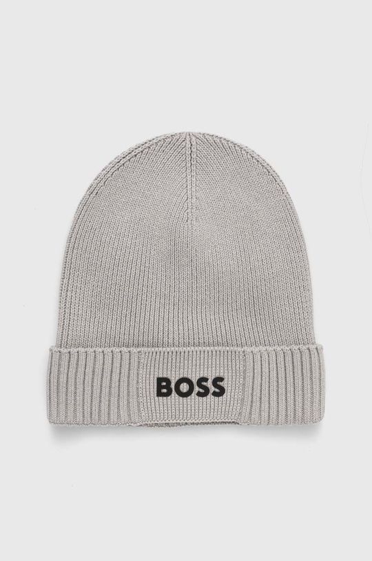 Шапка из смесовой шерсти BOSS GREEN Boss, серый шапка из смесовой шерсти boss green boss зеленый