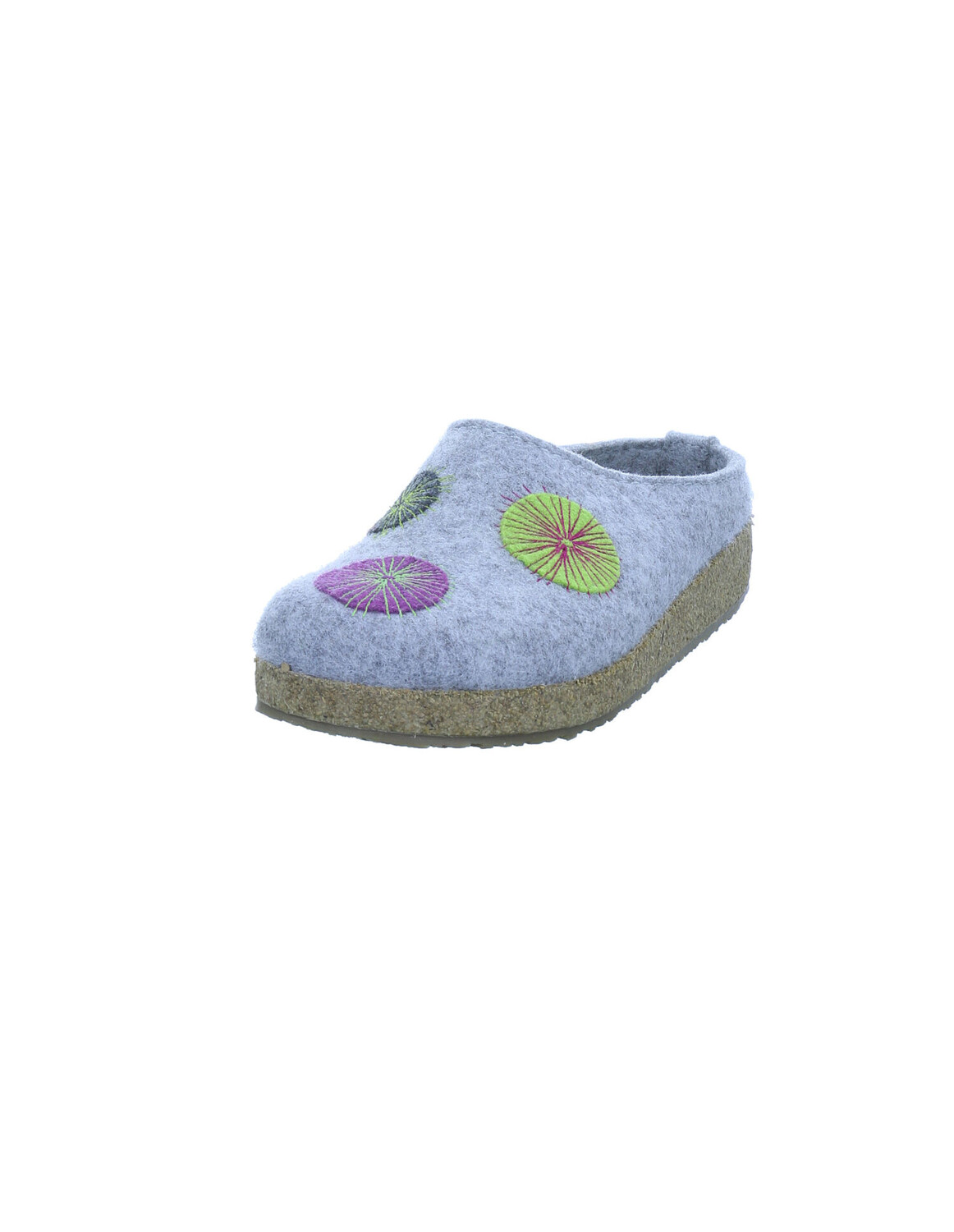 

Мюли HAFLINGER Hüttenschuhe Grizzly Radius, серый