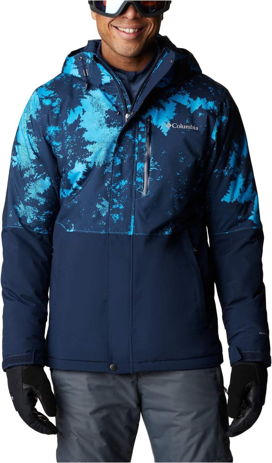 

Куртка Winter District Jacket Columbia, цвет Collegiate Navy/Compass Blue Lookup Print