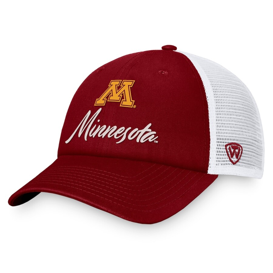

Бейсболка Top of the World Minnesota Golden Gophers, бордовый