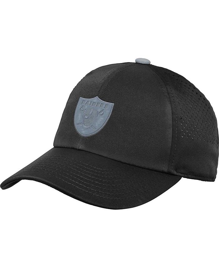 Черная регулируемая шапка Las Vegas Raiders для мальчиков и девочек с задним бортом Outerstuff, черный