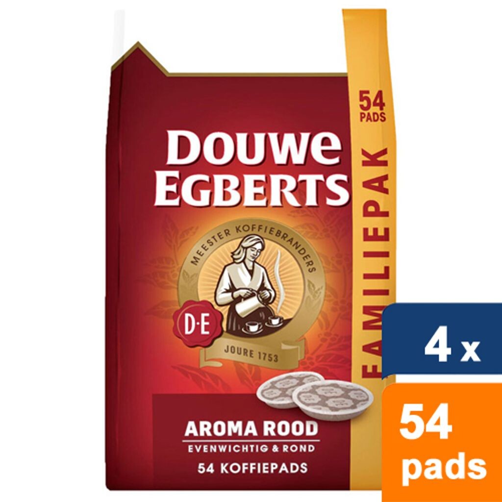 

Douwe Egbert - Aroma Rood - 4x 54 подушечки Jacobs