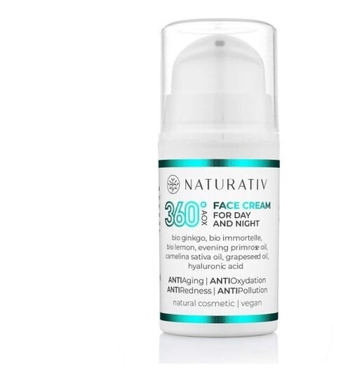 

Мини-крем для лица на день и ночь, 15 мл Naturativ, 360 AOX Face Cream For Day & Night